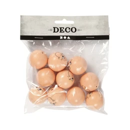 Снимка на Creativ Company Главички с лице, дървени, 30 mm, 10 броя