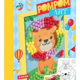 Снимка на Moxy Творчески комплект с помпони Лъв, в рамка