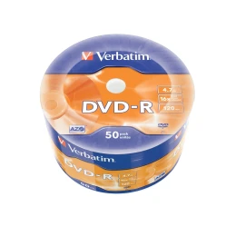 Снимка на DVD-R Verbatim, 4.7 GB, 16x, AZO покритие, 50 броя, фолирани