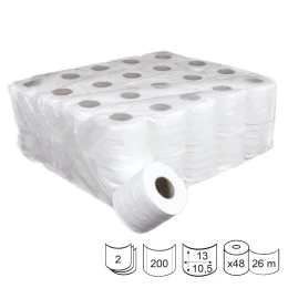 Снимка на Тоалетна хартия, трипластова, целулозна, 100 g, 24 броя