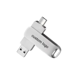 Снимка на Office 1 USB флаш памет Premium, 32 GB, USB 2.0, USB Type A, USB Type C, сребриста