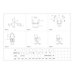 Снимка на Офис стол RFG Smart W, дамаска и меш, Tilt механизъм, до 120 kg, тъмносиня седалка, тъмносиня облегалка