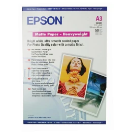 Снимка на Epson Фото хартия Matte Paper S041261, A3, 167 g/m2, 50 листа