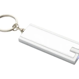 Снимка на Cool Ключодържател Urban, с LED фенерче, рециклирана ABS пластмаса, с батерия, бял