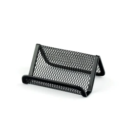 Снимка на Office 1 Поставка за визитки, мрежеста, метална, черна