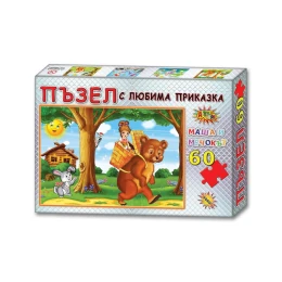 Снимка на Пъзел с приказка Маша и Мечока, 60 части