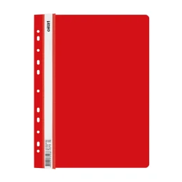 Снимка на Office 1 Папка, PP, с европерфорация, червена, 12 броя