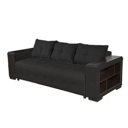 Снимка на Диван Leon Покет, триместен, текстил, 2270 х 930 х 830 mm, черен