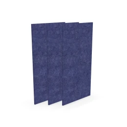 Снимка на Акустично пано Narbutas Pet, правоъгълник, 200 х 400 х 9 mm, PET филц, 3 броя, синьо
