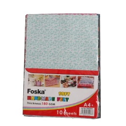 Снимка на Foska Комплект филц, A4, 180 g/m², 10 броя