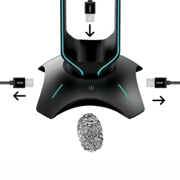 Снимка на USB Хъб и стойка за слушалки Yenkee 3003 Tower Gaming