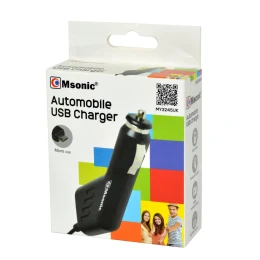 Снимка на Зарядно устройство Msonic, за автомобилна запалка, с вграден micro-USB кабел
