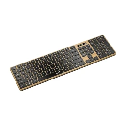 Снимка на Клавиатура Genius Slimstar 7250BT, безжична, AI Copilot, Bluetooth/USB, 12 бързи бутона, AAA, дървесна