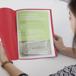 Снимка на Rapesco Папка Germ-Savvy, PP, с 20 джоба, червена