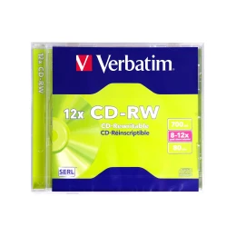 Снимка на CD-R VerbatimW, презаписваем, 700 MB, 12x, с покритие против надраскване, в кутия