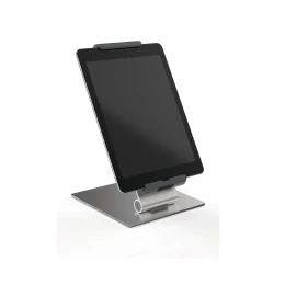 Снимка на Поставка за таблет Durable Table, за маса или бюро, минимален диaгонал 7 инча, максимално тегло 1 kg, сребриста