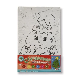 Снимка на Moxy Платно за оцветяване Елха, по номера, с бои