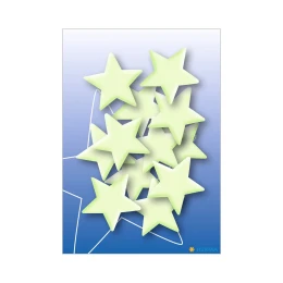 Снимка на Herma Самозалепващи се етикети Звезда, светещи в тъмно, 12 броя