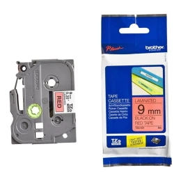 Снимка на Лента Brother TZE421, 9 mm, черен печат върху червена лента