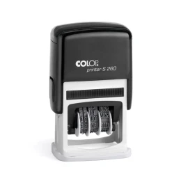 Снимка на Colop Датник S260/03, с цифри и клише, 24 x 45 mm, черен