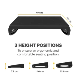 Снимка на Fellowes Поставка за крака Breyta, черна