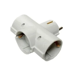 Снимка на Разклонител за контакт ZD01/03/3, 3 гнезда, шуко, без кабел, максимален ток 16 A