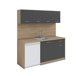 Снимка на Кухня RFG, 1868 х 600 х 2000 mm, дъб сонома и графит