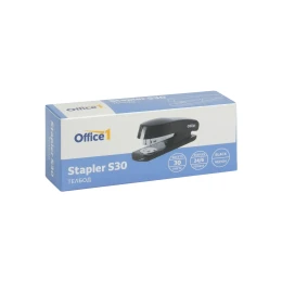 Снимка на Office 1 Телбод S30, 24/6, за 30 листа, черен