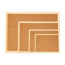 Снимка на Office 1 Коркова дъска, с дървена рамка, 40 x 60 cm, в комплект с 5 пинчета