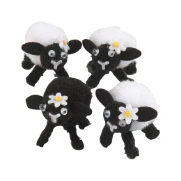 Снимка на Creativ Company Агънца за декорация, 35 mm, 4 броя