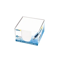 Снимка на Office 1 Хартиено кубче, 90 x 90 mm, 70 g/m2, офсет, бяло, 600 листа, с картонена поставка