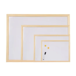 Снимка на Office 1 Бяла дъска, магнитна, с дървена рамка, 60 x 90 cm