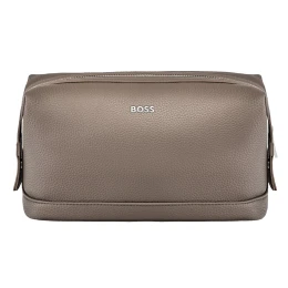Снимка на Hugo Boss Козметична чанта Classic Grained, кафява