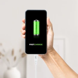 Снимка на Зарядно устройство TNB, с кабел, USB-C, 2.4A, 1 m, бяло, USB Type-C