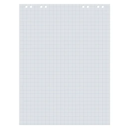 Снимка на Office 1 Блок за флипчарт, 83 x 60 cm, 20 листа, карирани листове