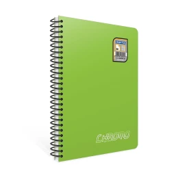 Снимка на Gipta Тетрадка Chromo, А5, бяла хартия, широки редове, PP корица, със спирала, 60 листа