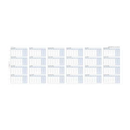 Снимка на Filofax Пълнител за органайзер, А5, за 2024-2027 година, 4 години на страница в разгъвка