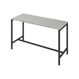 Снимка на Висока маса Narbutas Nova, 1800 x 700 x 1050 mm, ПДЧ 25 mm, перленосив меламин, черен метал