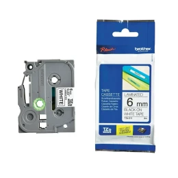 Снимка на Лента Brother TZe-211, 6 mm x 8 m, черен печат върху бяла лента