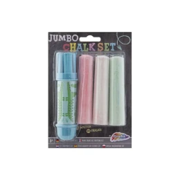 Снимка на Moxy Държач за тебешири Jumbo, с включени 3 тебешира, в блистер, асорти