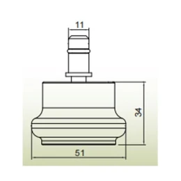 Снимка на Комплект тапи за статичност RFG, 5 броя