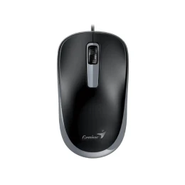Снимка на Мишка Genius DX-125S, с кабел, безшумна, USB, 3 бутона, черно-сива