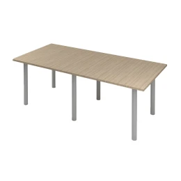 Снимка на Заседателна маса ZM104, 220 x 100 x 74 cm, правоъгълен плот, ПДЧ 25 mm, цвят лукс