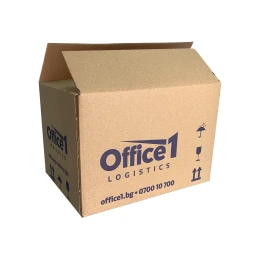 Снимка на Office 1 Кашон, 295 x 195 x 200 mm, кафяв