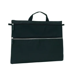 Снимка на TOPS Чанта за документи File, с 2 ципа, черна