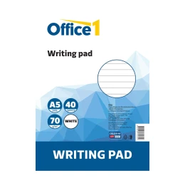 Снимка на Office 1 Пад, A5, широки редове, бели листове, мека корица, 40 листа