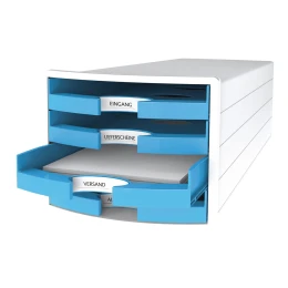 Снимка на HAN Бокс за документи Impuls Trend, с 4 чекмеджета, светлосин