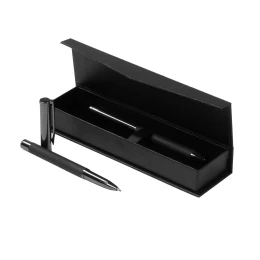 Снимка на Office 1 Комплект химикалка и ролер Grace, метални, черни