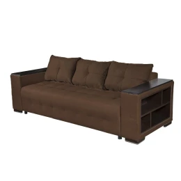Снимка на Диван Leon Покет, триместен, текстил, 2270 х 930 х 830 mm, кафяв