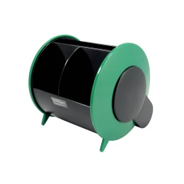 Снимка на O-Life Органайзер за бюро S-898, празен, черно-зелен